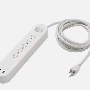 Ikea koppla  5 outlet with 2 USB ports &10Ft power cord